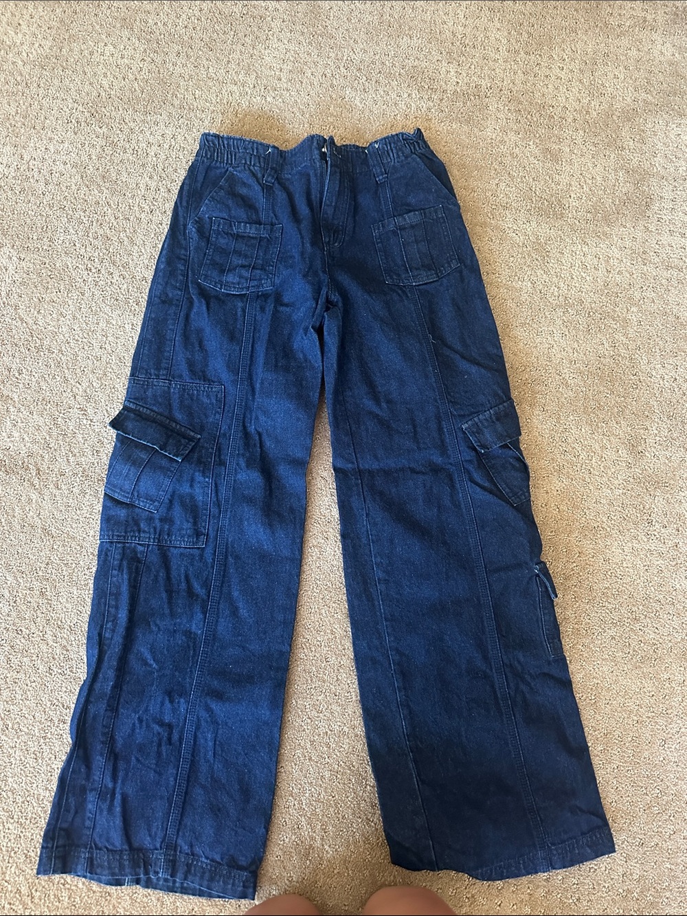BDG Indigo Relaxed Cargo Jeans